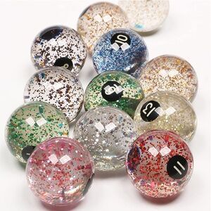 Ambassador Sparkling Crystal Billiard Pool Ball Set for Pool Table, Game Rooms